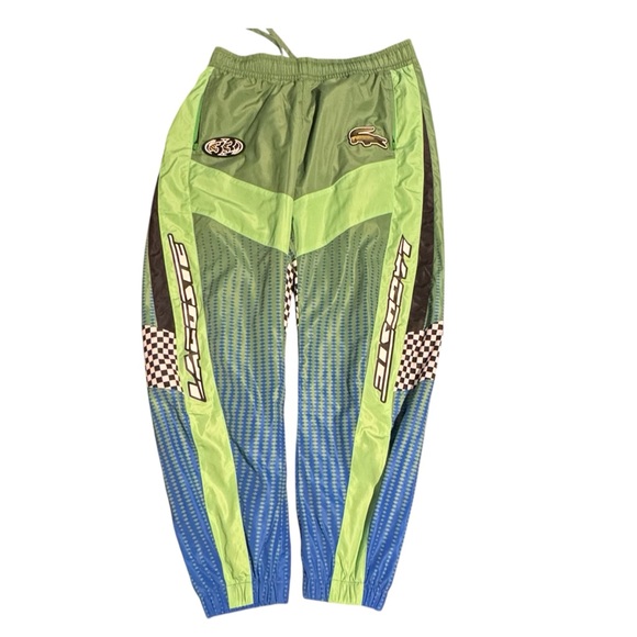 Lacoste Green and Blue Track Pants